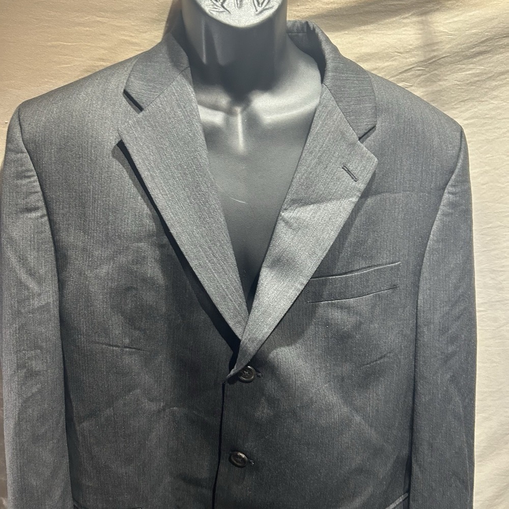 Ralph by Ralph Lauren Mens Suit Jacket Blazer 44R Charcoal Grey 100% Wool Canada